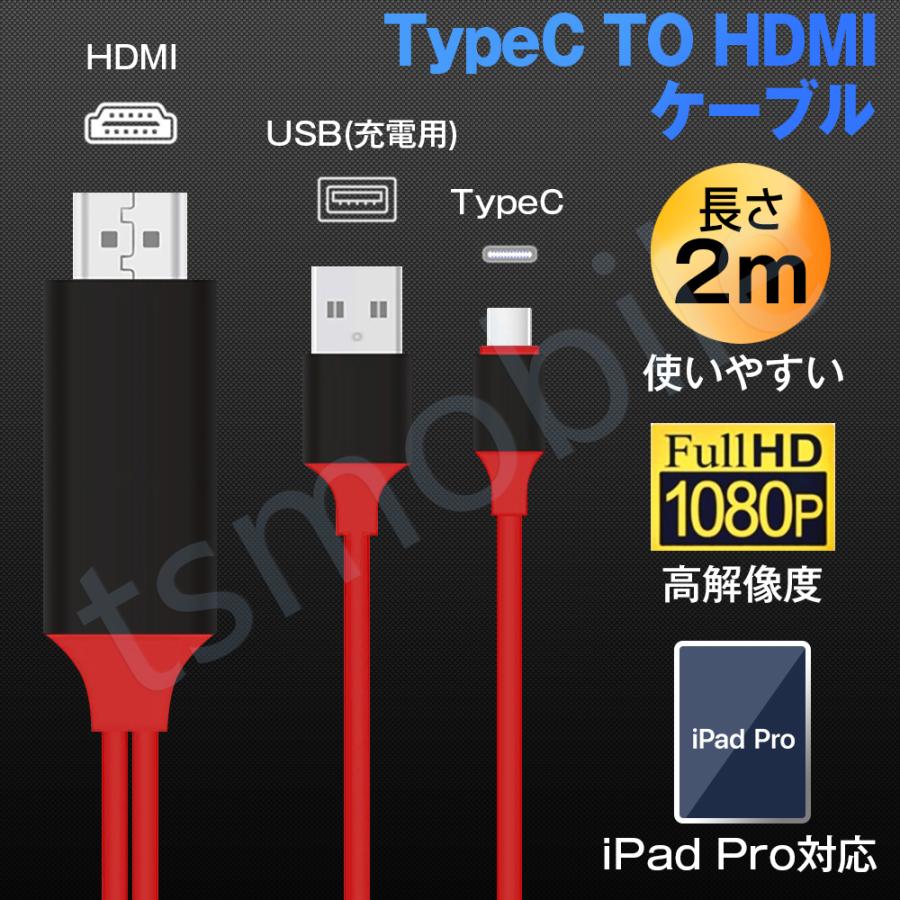 TypeC HDMI変換ケーブル1080P HD画質Android　Type-C Digital AVアダプタ　 HDMI 変換アダプター スマホ デジタル接続ケーブル | 