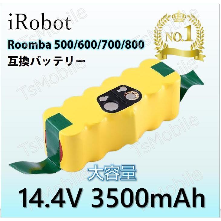 3500mAh  roomba アイロボットルンバ iRobot Roomba 互換 バッテリー 14.4V 大容量 3.5Ah 純正より長時間稼働 600 700 800 XLifeシリーズ 交換部品｜droneshop