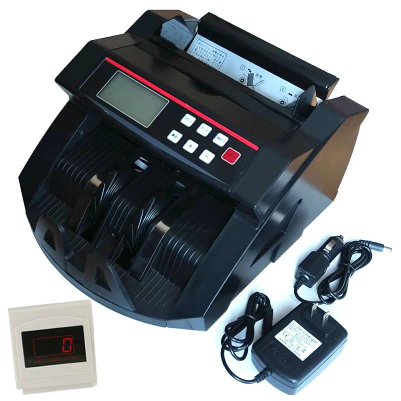 充電式マネーカウンター 別カウンター付き Bill Counter LCDディスプレー 日本語操作パネル 白/黒 日本語表記 紙幣計数機 紙幣カウンター お札カウンター_1
