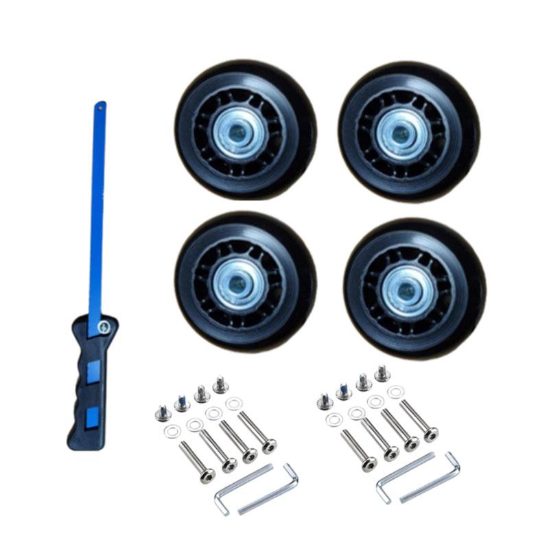 【中古】キャスターホイールSET※交渉中の為即購入はお控え下さい(10/12) キャスター 交換キット タイヤ 4個セット スーツケース 修理 交換