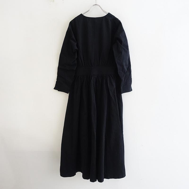 フーフー foufou *THE DRESS コットンフロントボタンロングワンピース