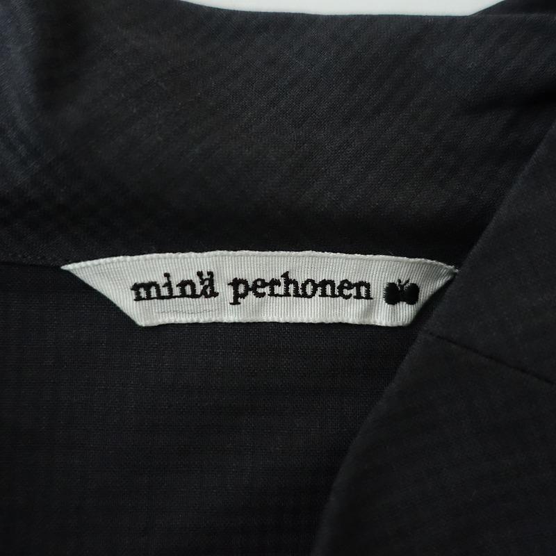 mina perhonen 【定価4.1万】ミナペルホネン *varjo ブラウス*38
