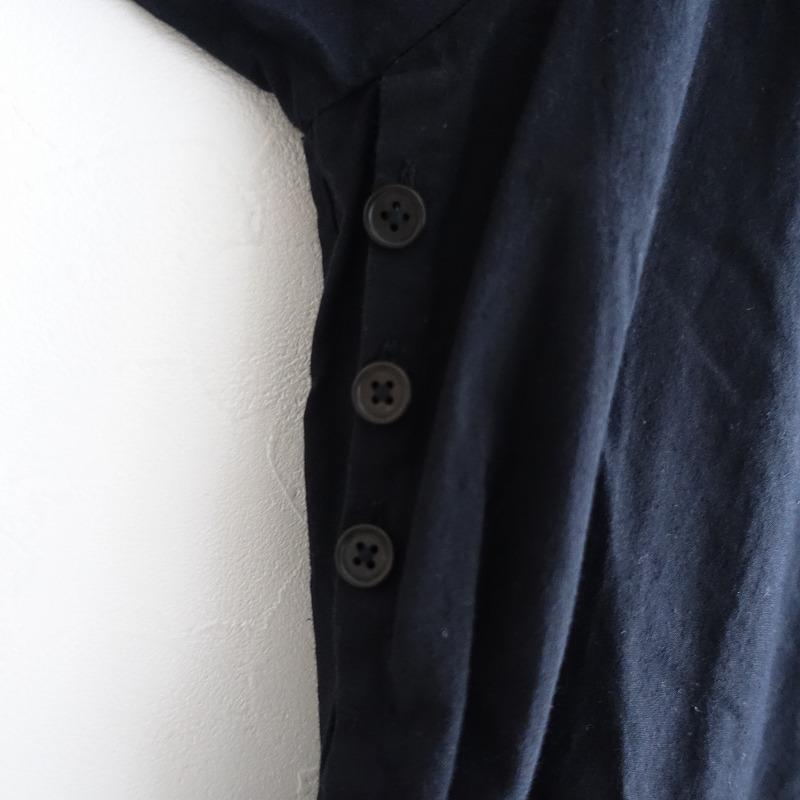 Webストア限定 ヤエカ Yaeca Dropのヤエカ Wrap One Piece ワンピース Mコットンウール綿毛ブラック黒aライン0522 41f22 One Piece レディースファッション 1 25 725 Drop Sale 41 Off