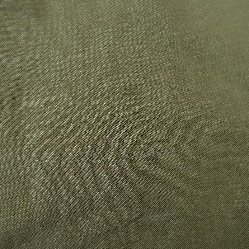 美品/定価1.9万】エクラ eclat *リネン混カーゴパンツ*38グリーン  