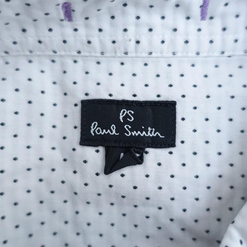 ポールスミス Paul Smith *コットンドット刺繍ロングスリーブシャツ*M 