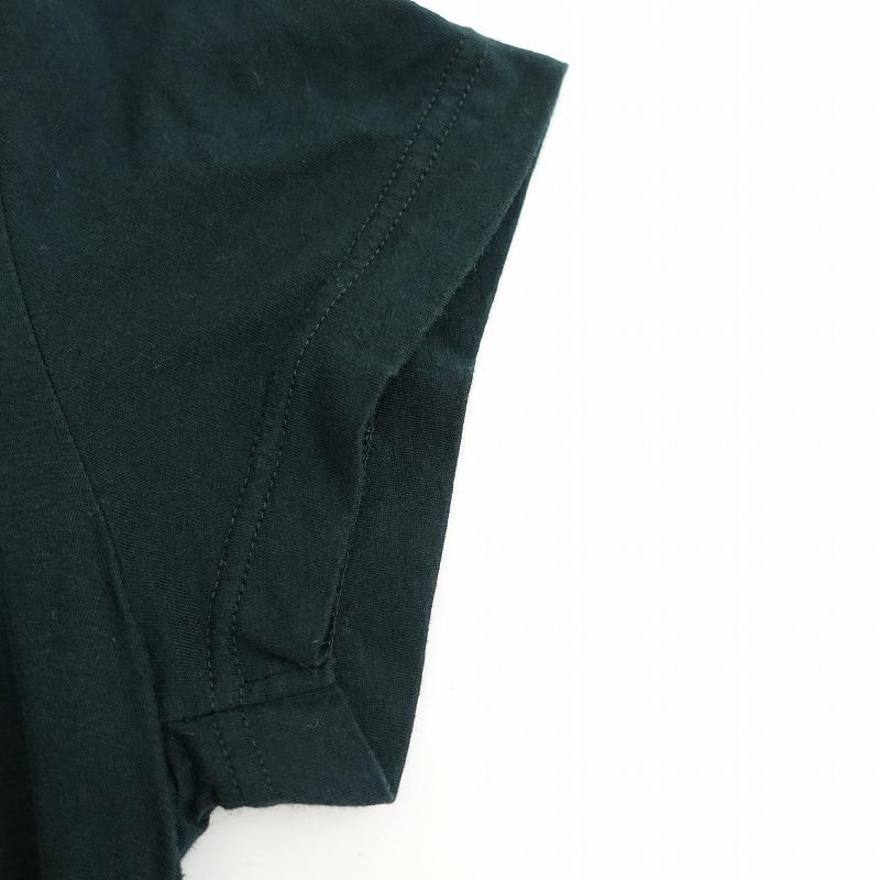 sacai（サカイ） *半袖切り替えワンピース*3異素材グリーン緑