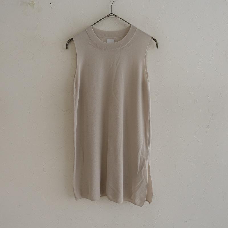 HONORE（オノレ） *ノースリーブロングニット*チュニッククルーネック