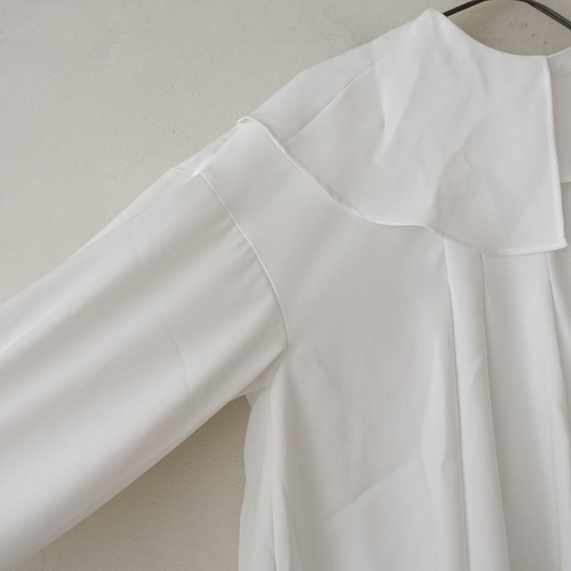 2023SS/定価3.1万】エンフォルド ENFOLD *TWO WAY COLLAR BLOUSE 