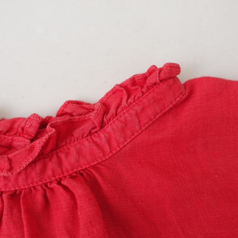 nest Robe ネストローブ *リネンフリルカラー2wayブラウス