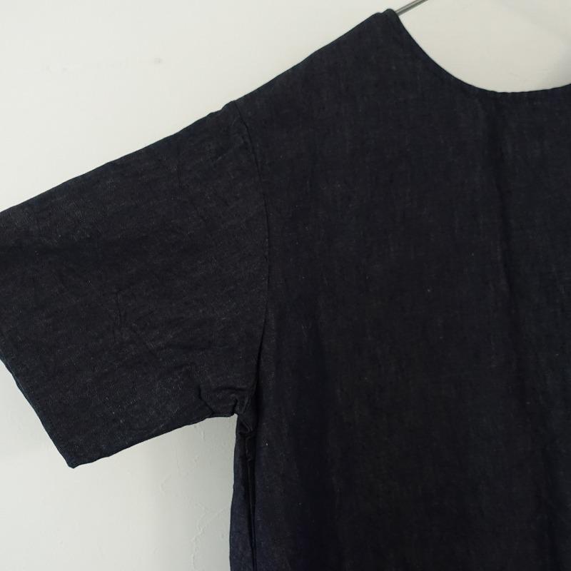 Gauze# 【未使用/定価2.3万】ガーゼ *INDIGO ORDINARY 2WAY one-piece 