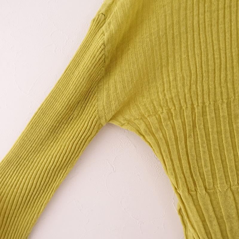 enrica 【2023SS/定価2.4万】エンリカ *変形リブリネンニット  