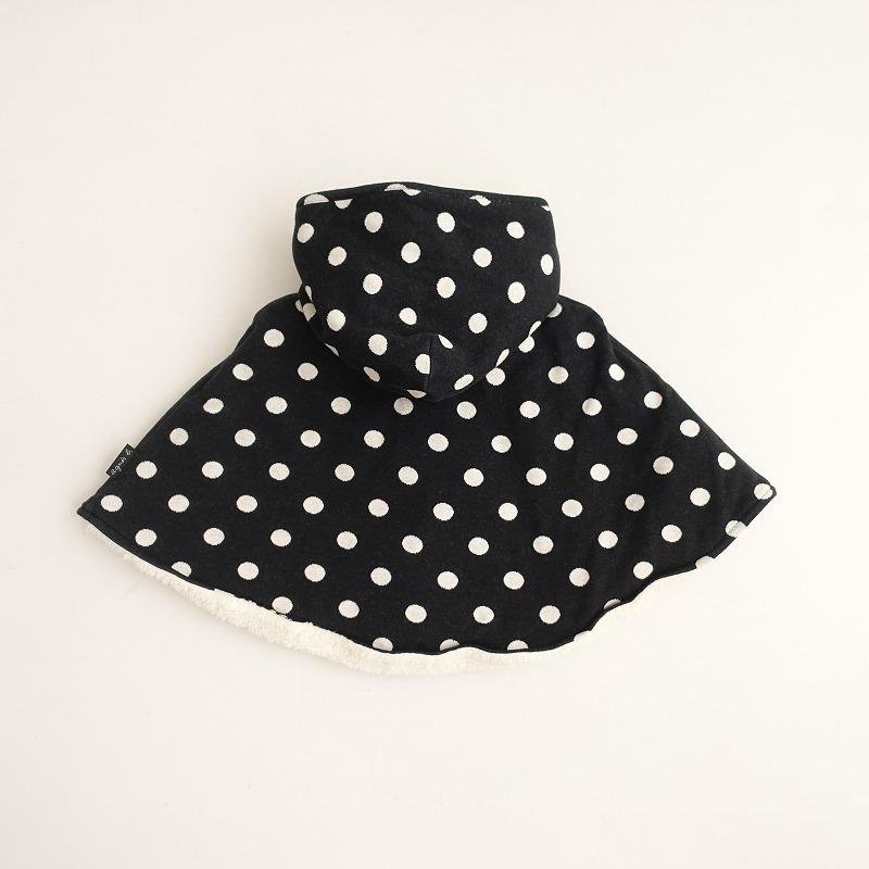 キッズ】アニエスベー agnes b. *裏ボアフード付きドットケープ*2  