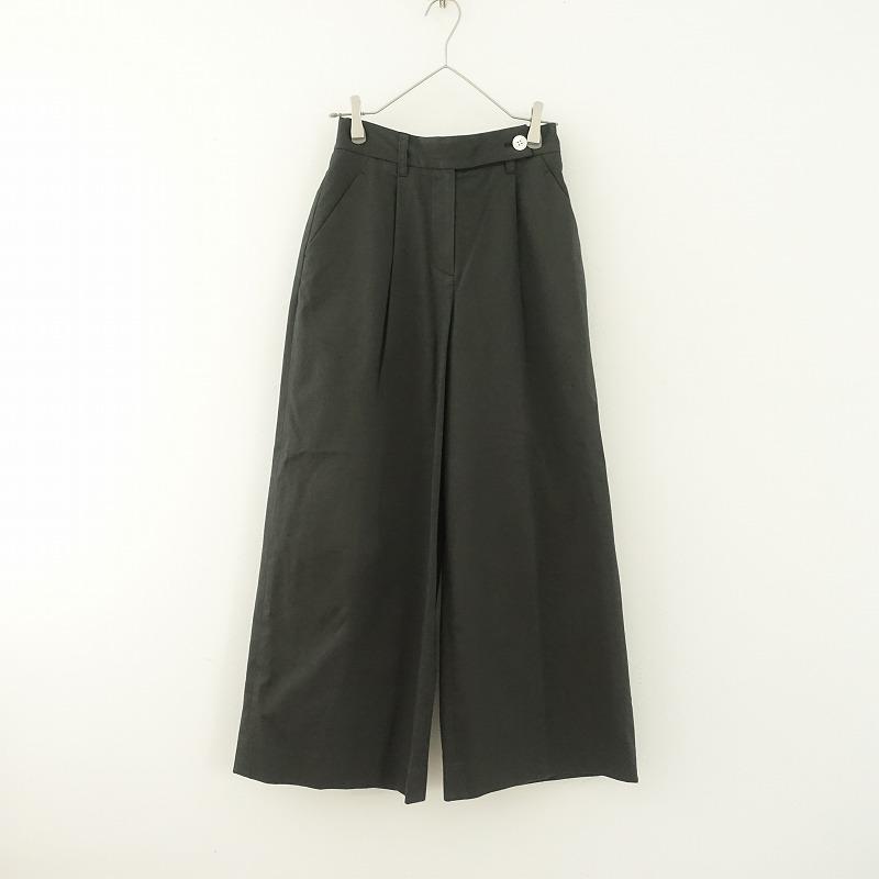PLAIN PEOPLE //プレインピープル *コットンタック入りワイドパンツ*2  