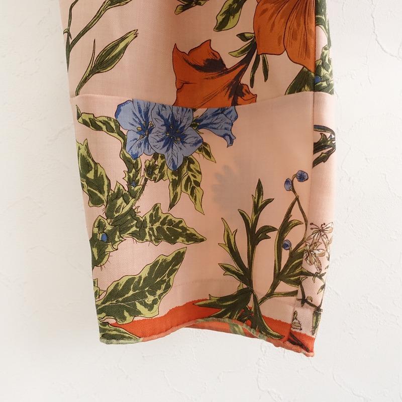 美品★manipuriマニプリ★イージーパンツ　花　フラワー manipuri（マニプリ） //【美品/定価3.9万】マニプリ *フラワー