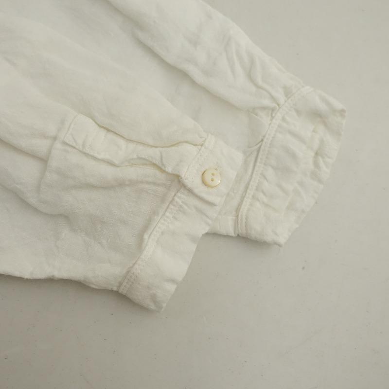 ネストローブ ホワイトリネンボタンシャツ ネストローブ ホワイトリネンボタンシャツ