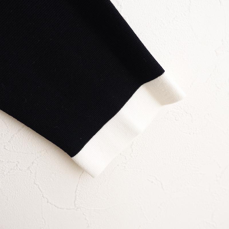 DES PRES デプレ　バイカラー　ロングカーディガン　ホワイト DES PRES デプレバイカラーロングカーディガンホワイト