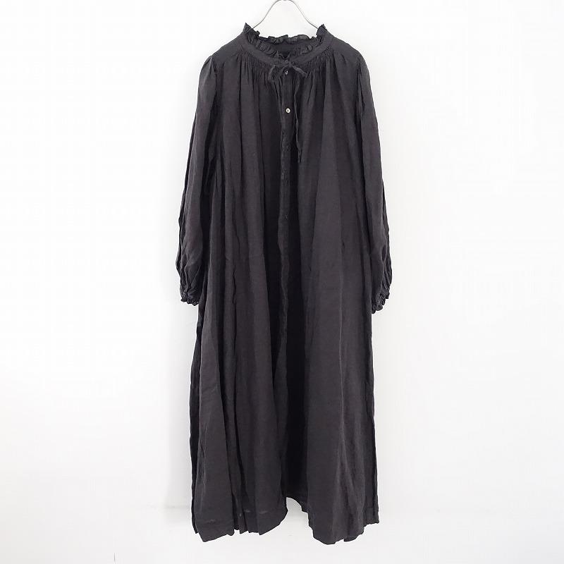 定価3.3万】ネストローブ nest Robe *リネンランタンスリーブモック