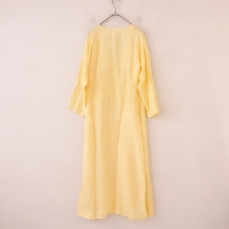 ヨリ Yoli *Silk long cashecoeur dress シルクロング