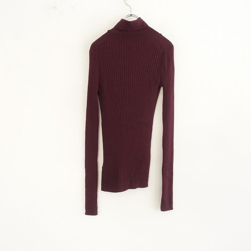 アパルトモン l'appartement タートルネック ニットカシミア 定価2万】アパルトモン L'APPARTEMENT *WIDE RIB KNIT ウールワイド