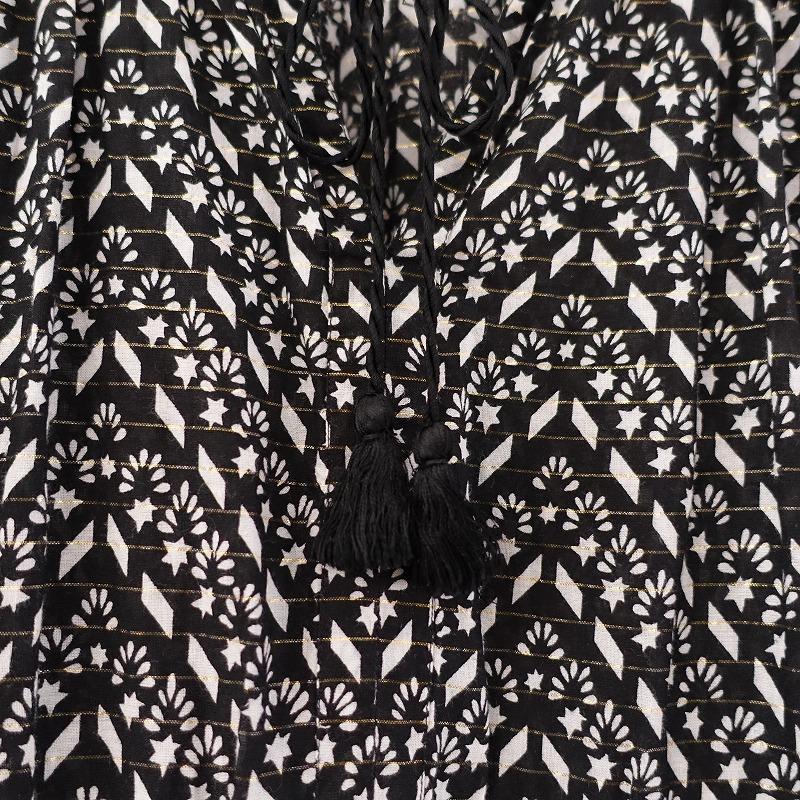 【本日限定価格】SARA MALLIKA 綿100% ワンピース ブラック 本日限定価格】SARA MALLIKA 綿100% ワンピース ブラック