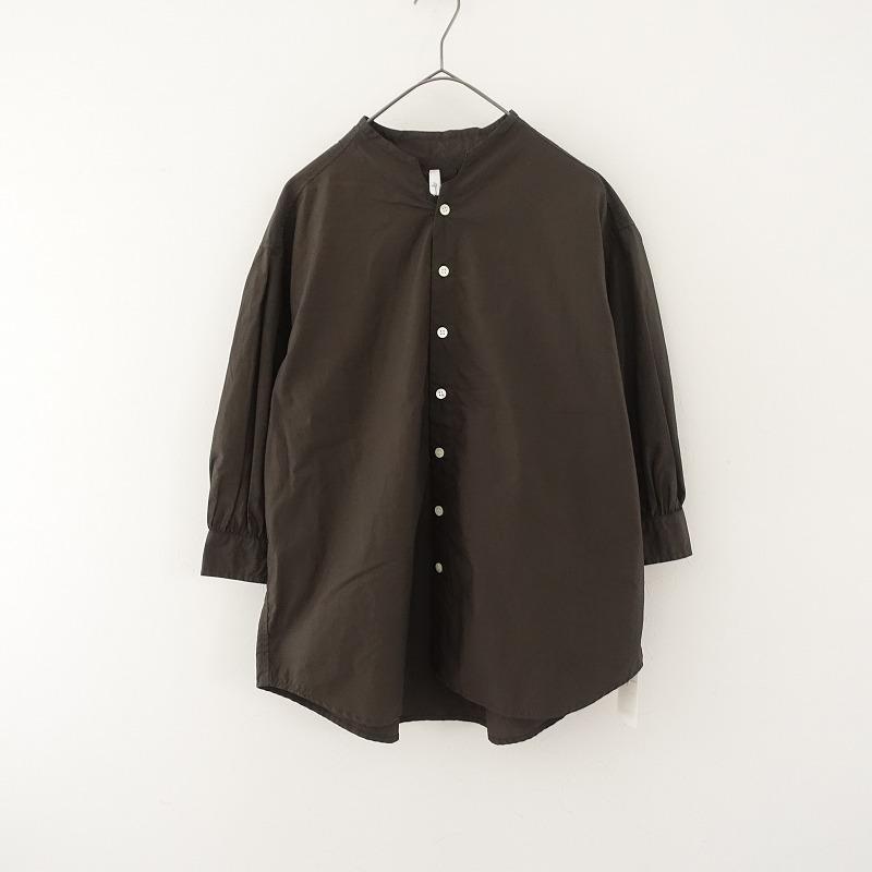 grin（グリン） 【定価1.3万】グリン *コットンスタンドカラーブラウス 