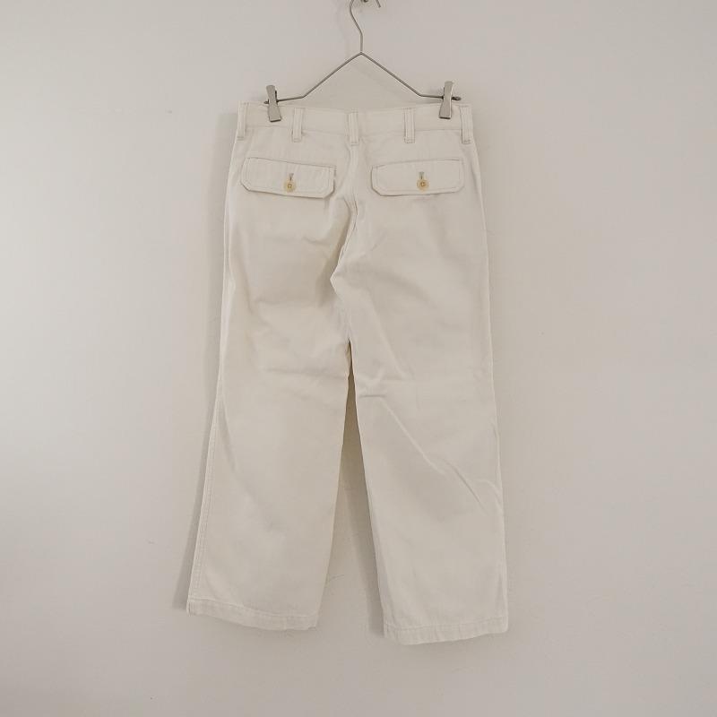 TOUJOURS トゥジュー *コットンヘリンボーンストレートパンツ*1