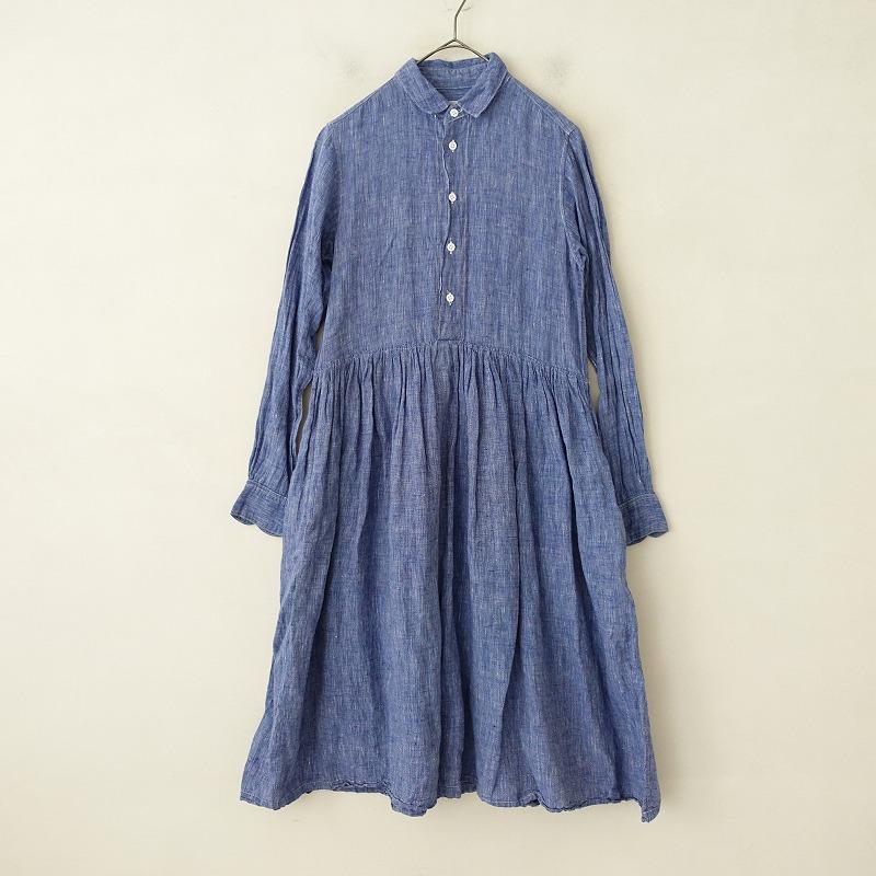 R&D.M.Coシャンブレイロングシャツワンピースオールドマンズテーラーリネン