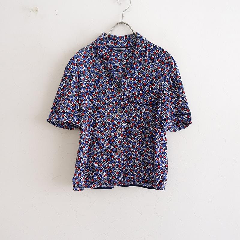 トミーヒルフィガー TOMMY HILFIGER *小花柄プリントオープンカラー 