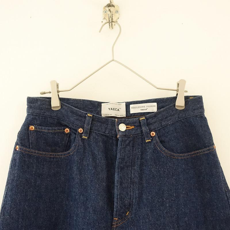 YAECA 【定価1.9万】ヤエカ *10-13WW ワイドテーパードデニムパンツ*32