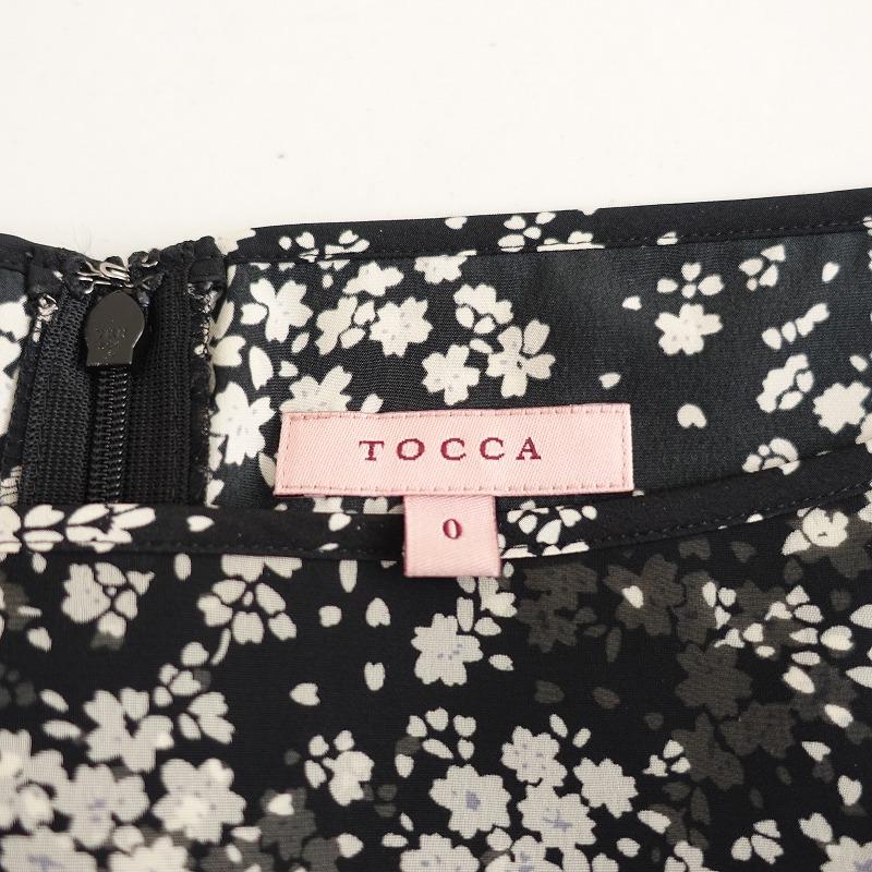 TOCCA（トッカ） *フラワープリントノースリーブシアーワンピース*0