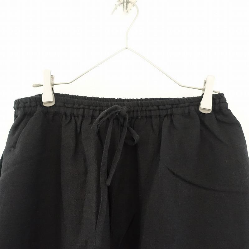 ゴーシュ ハイカウントリネン ワイドパンツ ネイビー 最終値下げ