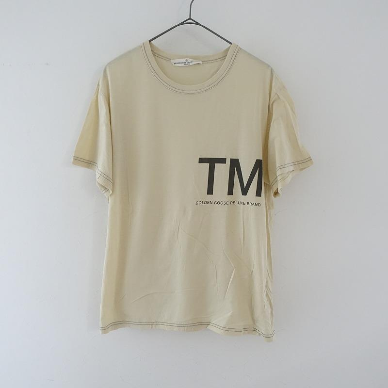 GOLDEN GOOSE（ゴールデングース） *コットンロゴプリントTシャツ*薄手 