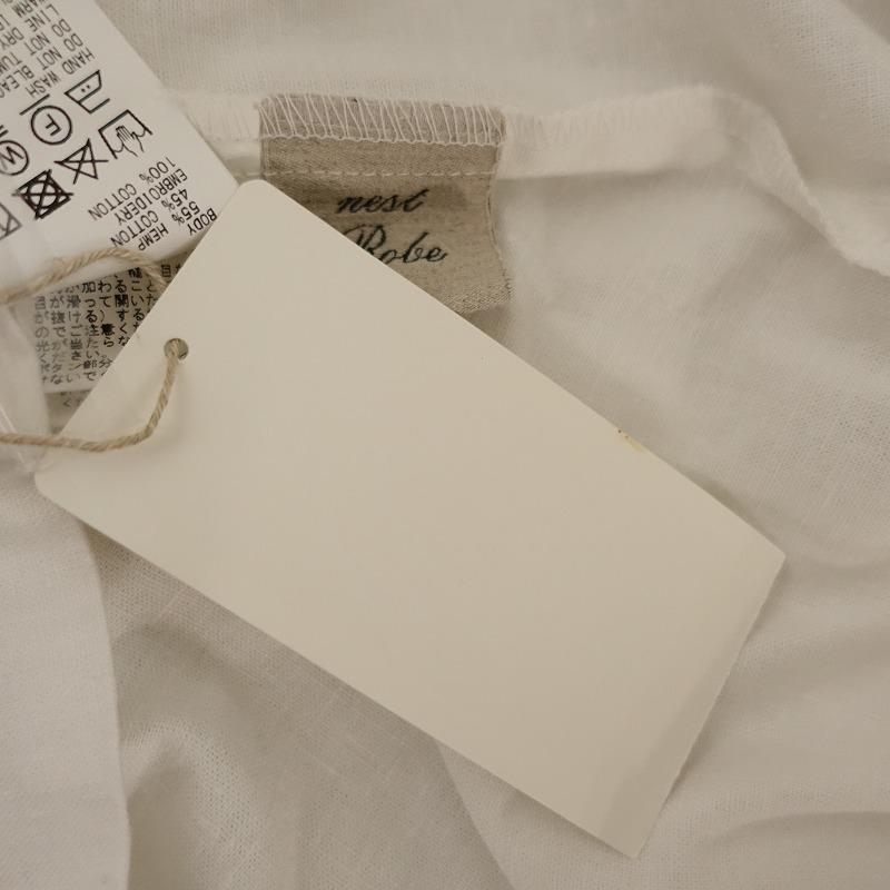 定価4.1万】ネストローブ nest Robe *ヘンプコットンエンブロイダリー
