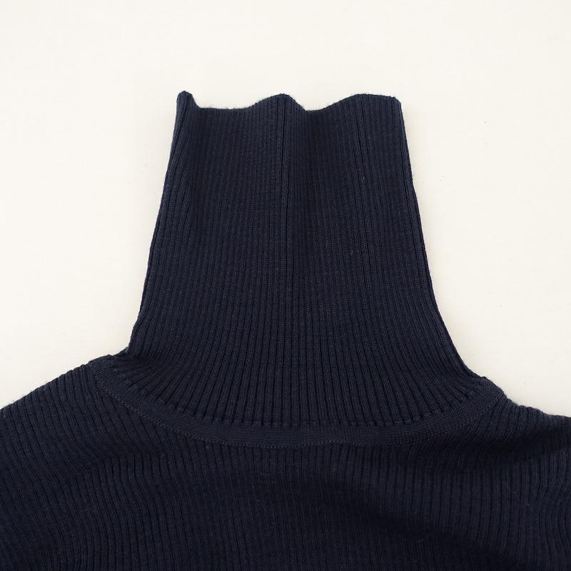 JOHN SMEDLEY（ジョンスメドレー） *タートルネックウールリブニット