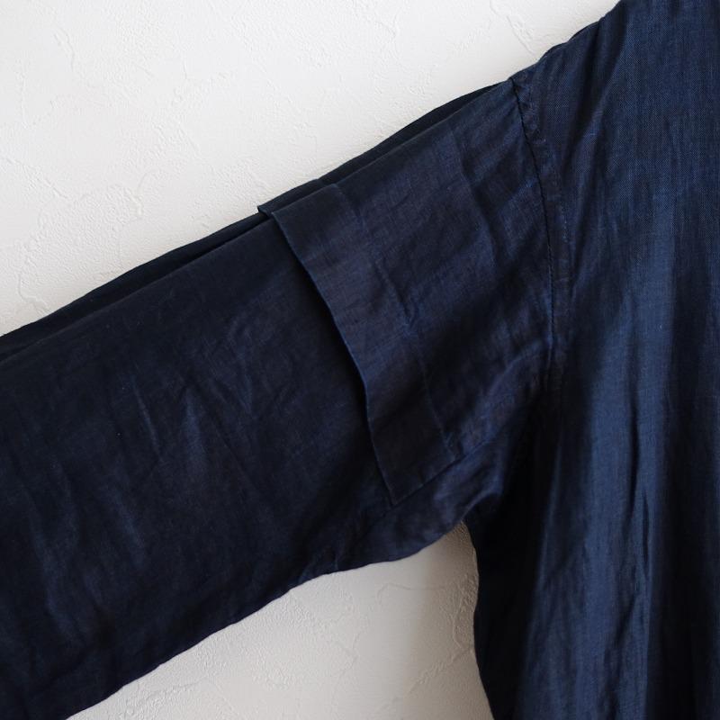 ハレルヤ HALLELUJAH *リネンロングワンピース*38ドレス麻インディゴ