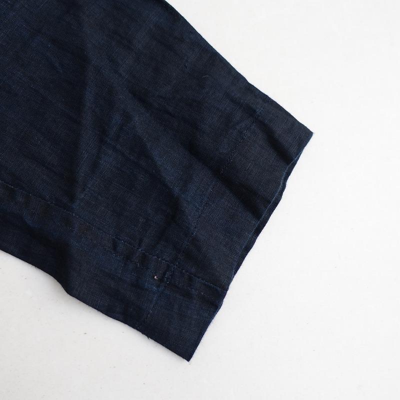 ハレルヤ HALLELUJAH *リネンロングワンピース*38ドレス麻インディゴ