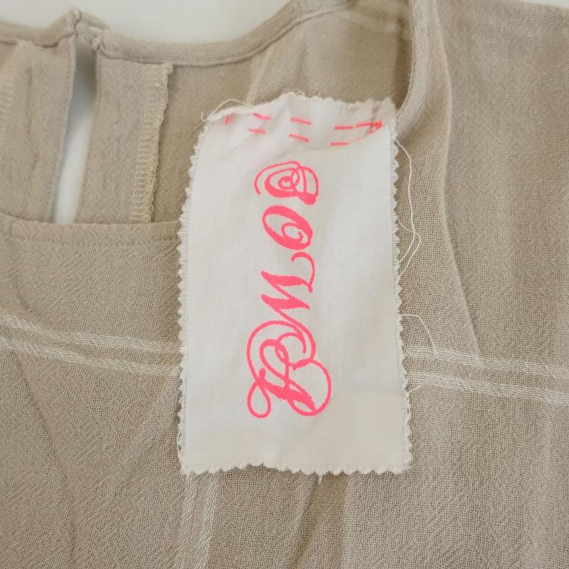 ソーワ sowa *Veranda コットンリネンチェックワンピース*ベージュ 