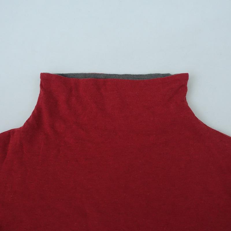 ルクルカ Lucruca *タートルネックカットソー*40ハイネック綿毛混