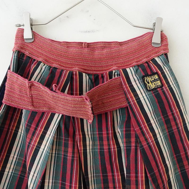 KAPITAL キャピタル *コットンチェック柄デザインパンツ*2ボトムス綿