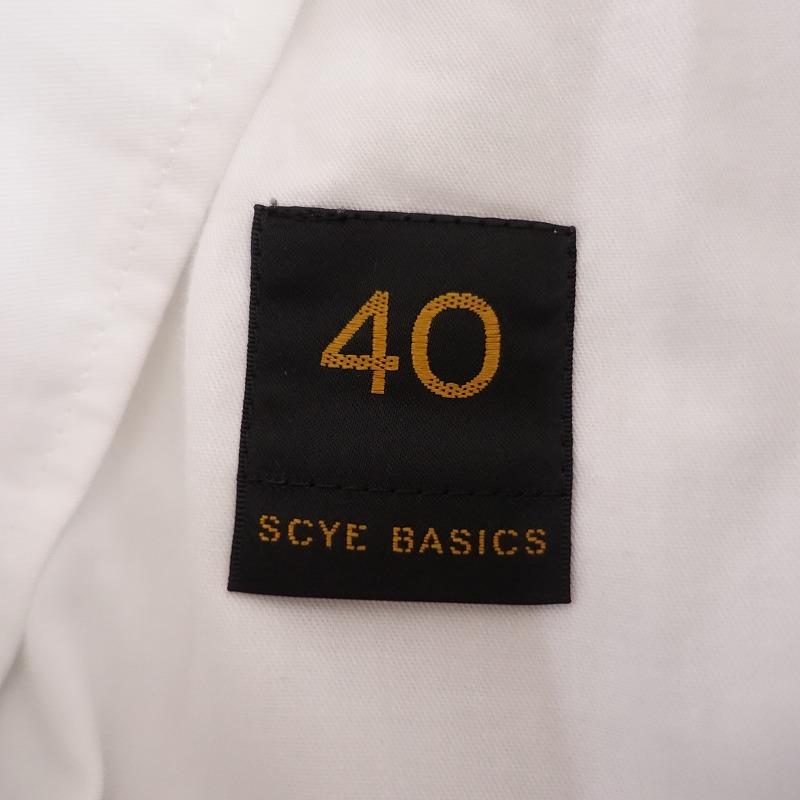 SCYE BASICS サイベーシックス *コットン2タックセンタープレス