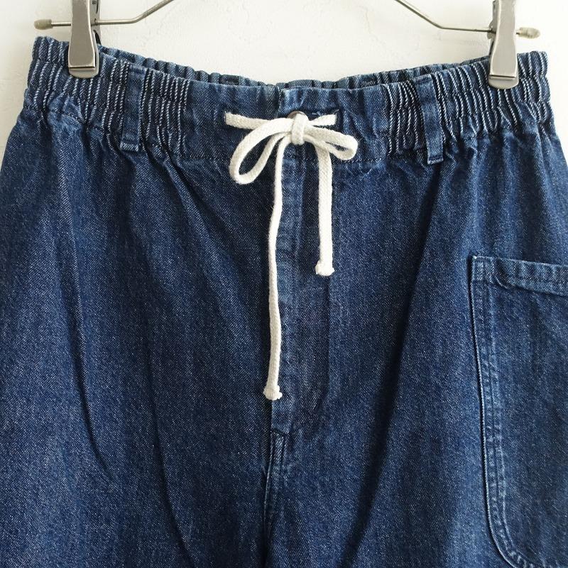 美品 アトリエナルセ コットンデニム バルーンパンツ インディゴ 36 cotton denim balloon pants / indigo - atelier naruse｜Online store