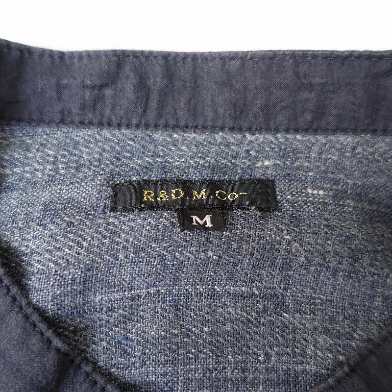 オールドマンズテーラー R&D.M.Co- *リネンバンドカラー長袖 オールドマンズテーラー R&D.M.Co- *リネンバンドカラー長袖
