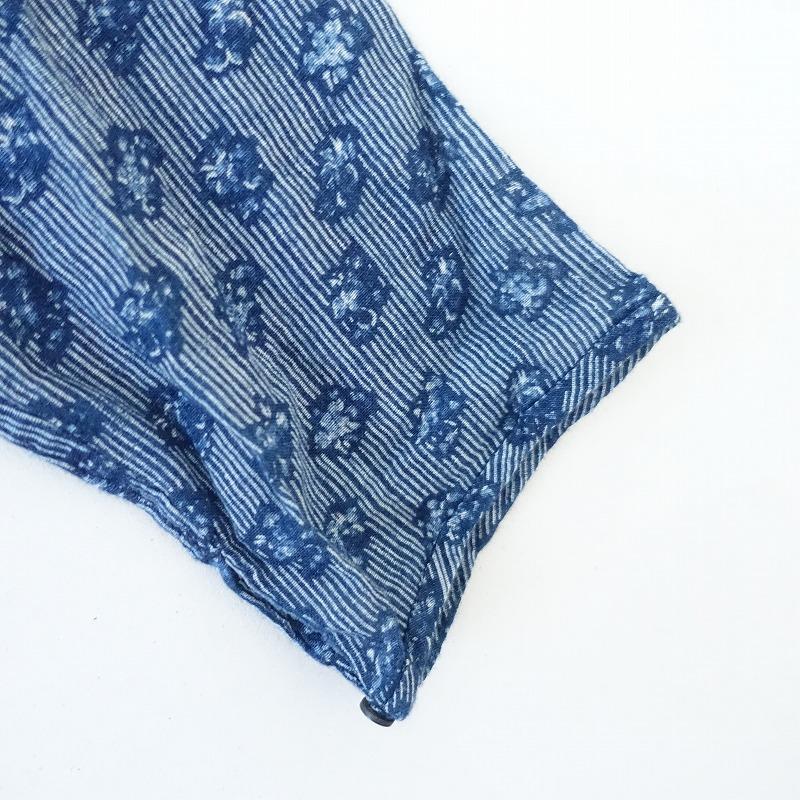 定価4.9万】45アールピーエム R45RPM *インディゴ花柄ガーゼワンピース