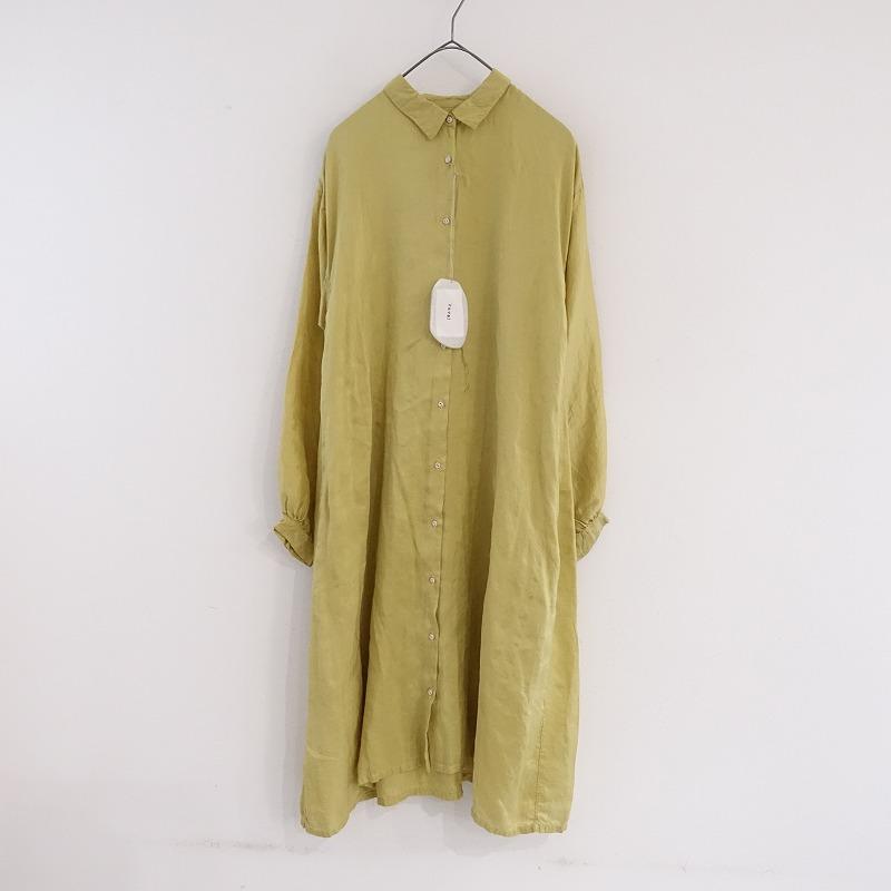kaval カヴァル *Back gather clress ワンピース*Fシルクシャツドレス 