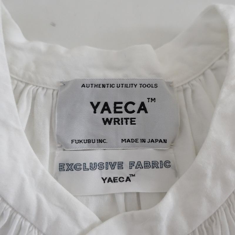 YAECA 【定価3.5万】ヤエカライト WRITE *99113 ギャザーブラウス 