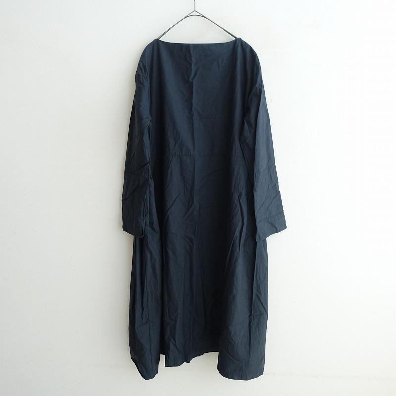 TOUJOURS（トゥジュー） *コットン切り替えタックワンピース*Fネイビー