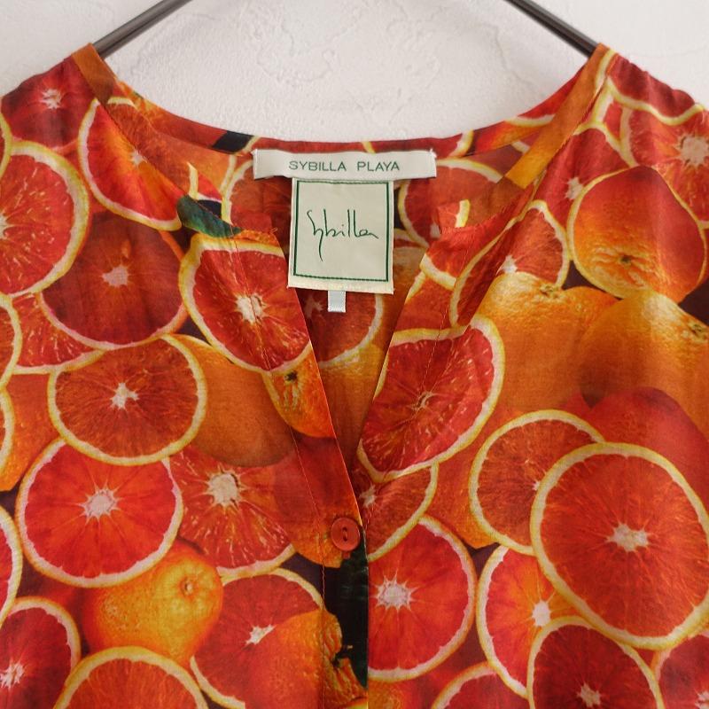 Sybilla（シビラ） 【定価5.5万】シビラ *コットンシルクオレンジ
