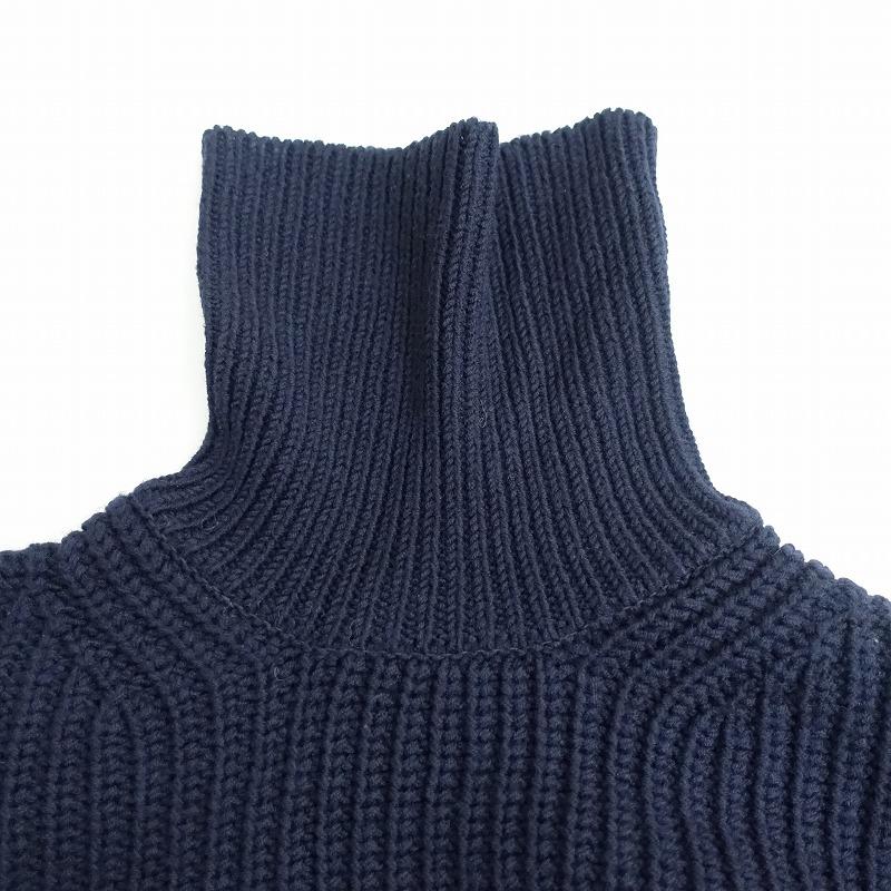 SLOANE 【定価4万】スローン *ウールタートルネックワイドニットプル 