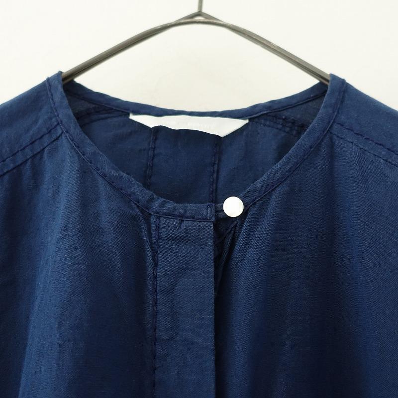 homspun 【定価3.7万】ホームスパン *シャンブレーノーカラー比翼 