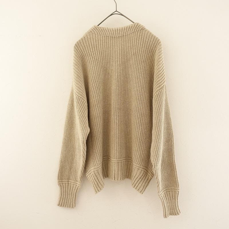 Phlannel フランネル *コットンカシミヤVネックニットカーディガン*1
